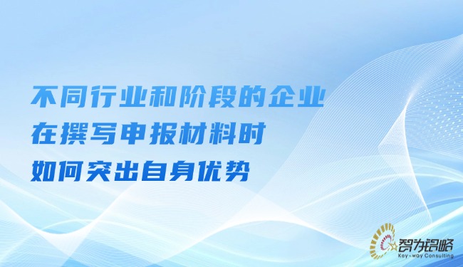 不同行業(yè)和階段的企業(yè)在撰寫申報(bào)材料時(shí)如何突出自身優(yōu)勢(shì).jpg